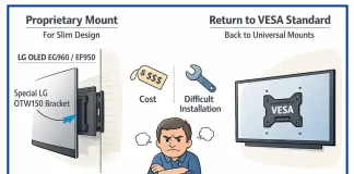 Wall mount OTW 150 TV LG EG960v, EG960T, EG9600, EF9500, EF950V