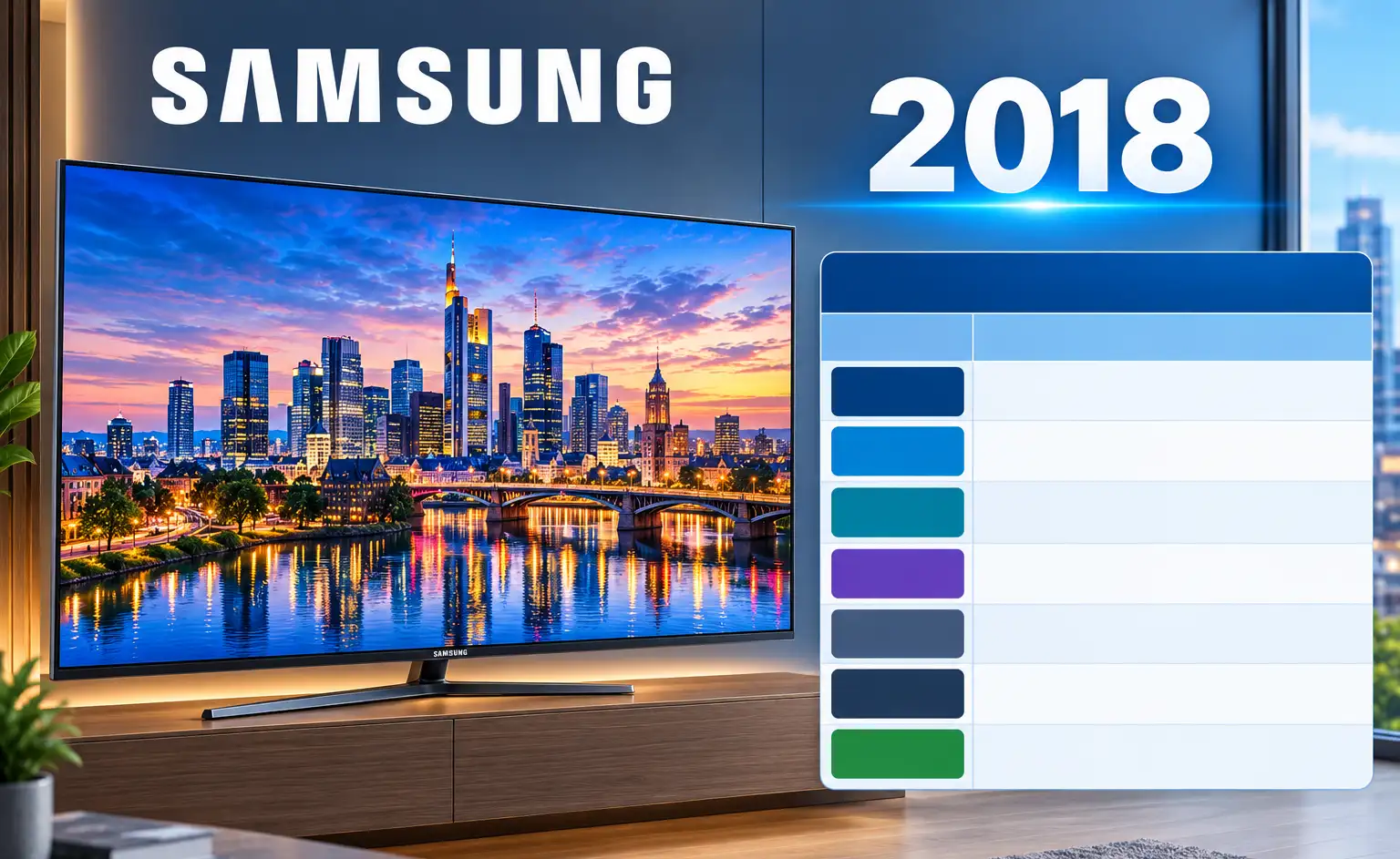 Samsung TV Lineup 2018