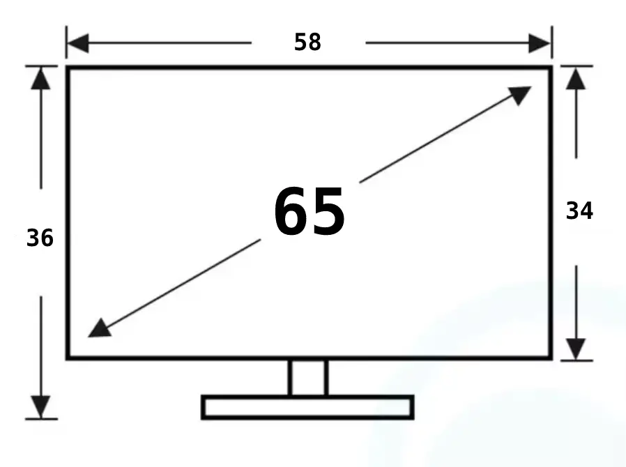 Телевизор 65 это сколько. TV 65 дюймов Razmer. Габариты телевизора 65 дюймов. Телевизор 65 дюймов Размеры. Телевизор 65 дюймов Размеры в см.