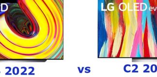LG OLED CS vs OLED C2 Differenze
