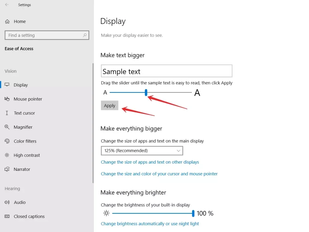 Come Modificare La Dimensione Dei Caratteri In Windows 10 Ittab 5432