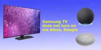 Il mio televisore Samsung non si accende tramite SmartThings, Alexa e Google