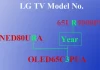 Spiegazione dei numeri dei modelli di TV LG 2011-2024