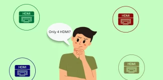 Perché il televisore non dispone di più di 4 porte HDMI