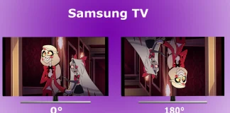 Come riparare uno schermo capovolto su una TV Samsung