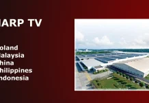 Chi produce i televisori Sharp e dove vengono fabbricati?