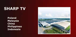 Chi produce i televisori Sharp e dove?