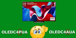 Differenze tra LG OLED evo C4AUA e C4PUA