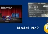 Ricerca del numero di modello del televisore Sony