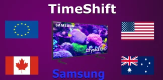 Paesi in cui TimeShift e PVR funzionano sui televisori Samsung