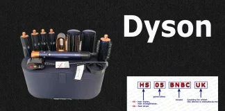 Spiegazione del numero di modello dell’apparecchio per la cura dei capelli Dyson