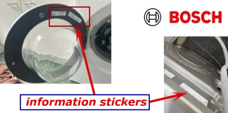 Come trovare il numero di modello e di serie della vostra lavatrice e asciugatrice Bosch