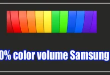 Il significato del «100% del volume colore» nei televisori Samsung QLED