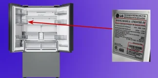 Come trovare il numero di modello e il numero di serie del frigorifero LG