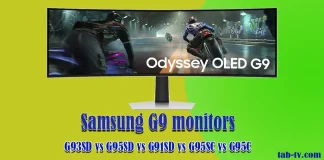 Differenze tra i monitor Odyssey G9 2023-2024