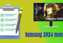 Elenco dei monitor Samsung 2024
