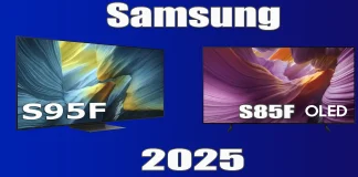 TV OLED Samsung 2025: S85F, S90F, S95F
