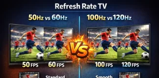 Frequenza di aggiornamento della TV 50 (60) Hz vs 100 (120) Hz
