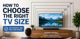 Come scegliere la dimensione giusta del televisore