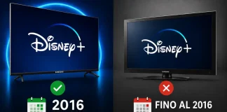Elenco dei televisori Samsung compatibili con Disney+