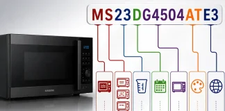 Decodifica dei numeri di modello dei forni a microonde Samsung Décodage des numéros de modèle des fours à micro-ondes Samsung