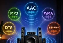 Codec audio AAC, MP3, WMA, DTS e Dolby spiegati in modo semplice