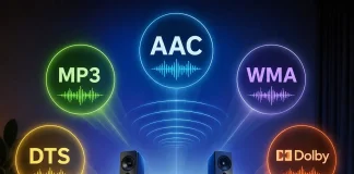 Codec audio AAC, MP3, WMA, DTS e Dolby spiegati in modo semplice