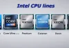 Numeri di modello e generazioni dei processori Intel