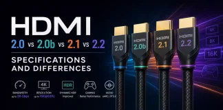 HDMI 2.0 vs 2.0b vs 2.1 vs 2.2: specifiche e differenze