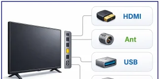 Porte e connettori del televisore