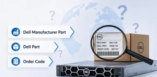 Cosa significano Manufacturer Part, Dell Part e Order Code nei prodotti Dell?