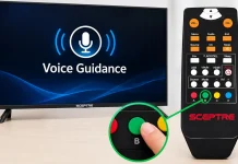 Come attivare o disattivare Voice Guidance su un TV Sceptre