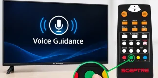 Come attivare o disattivare Voice Guidance su un TV Sceptre