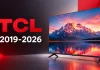 Gamma di TV TCL per anno, dal 2019 al 2026
