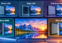 Tipi di retroilluminazione dei televisori, Direct LED, Edge LED, Full Array FALD, Micro RGB e Mini LED